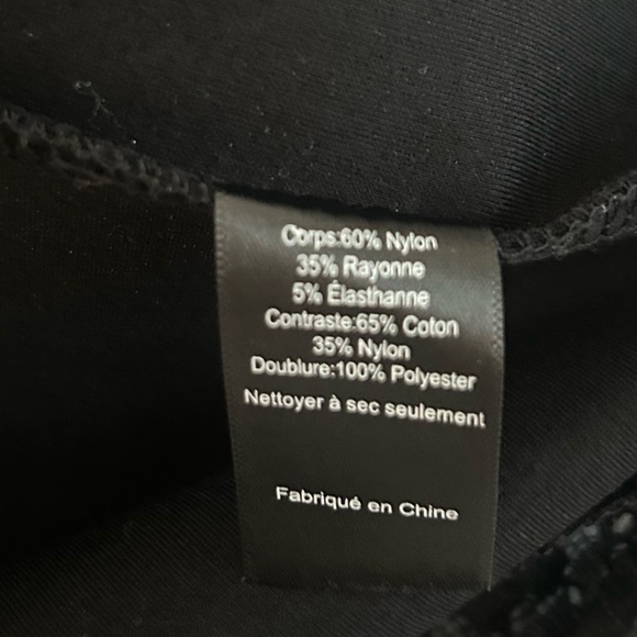 (NWT) Astr - Black Lace Dress - Picture 3 of 5